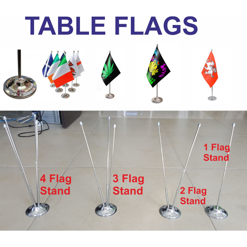 Table FLAGS  Double side  CYPRUS PRINTING CENTER