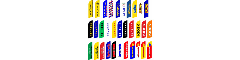 Ready Made , ALUMINIUM BEACH , Shark Type   ,FLYING BANNER FLAGS CYPRUS PRINTING CENTER