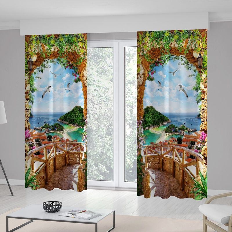 Background (drapes) Curtains Printed Home Textile code  21030