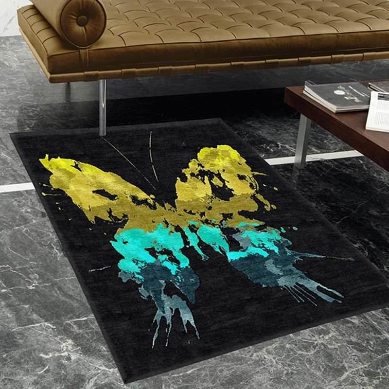 Abstract Butterfly Pattern Digital Printed Carpet