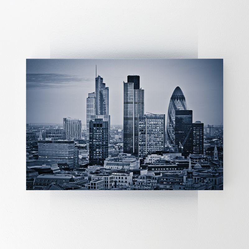 Black and White City View