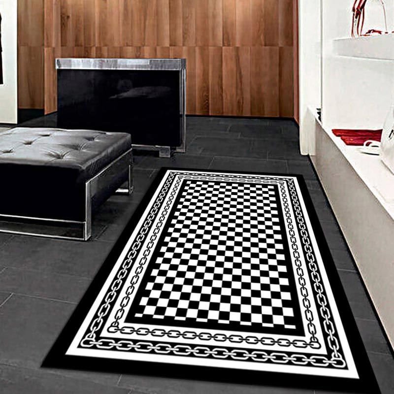 Checker And Chain Pattern Digital Printed Carpet Checker And Chain Pattern Digital Printed Carpet