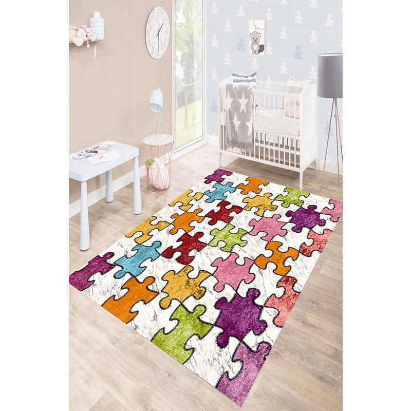 Colorful Puzzle Pattern Digital Printed Carpet Colorful Puzzle Pattern Digital Printed Carpet