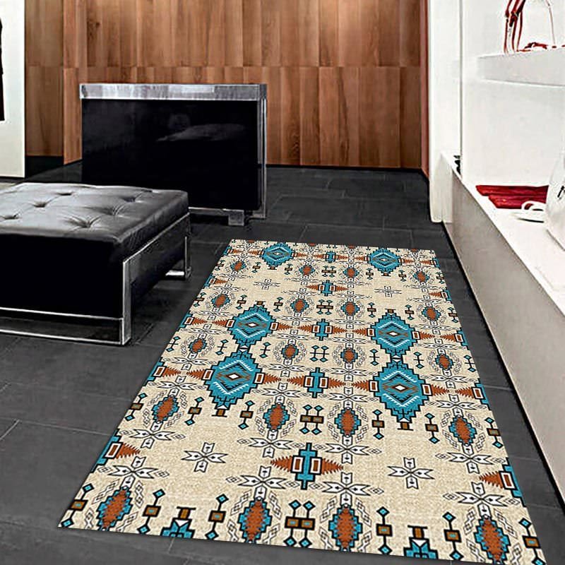 Etching Kilim Patterned Digital Printed Carpet