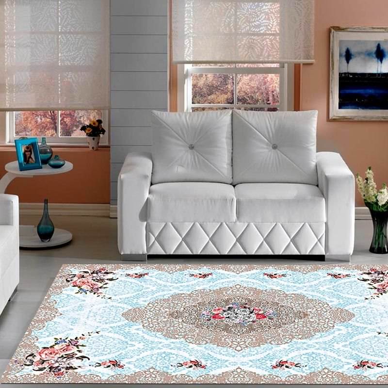 Lace Patterned Digital Printed Carpet