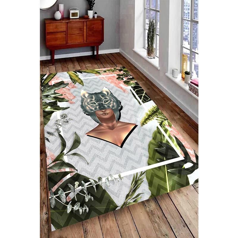 Mixed Portrait Study Digital Printed Carpet