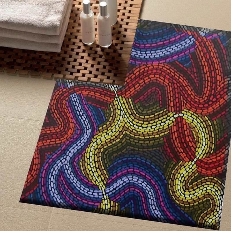 Mixed Road Pattern Digital Printed Carpet