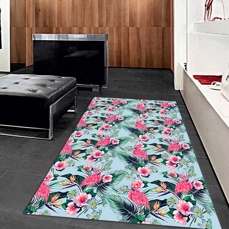 Modern Tropical Patterned Digital Printed Carpet