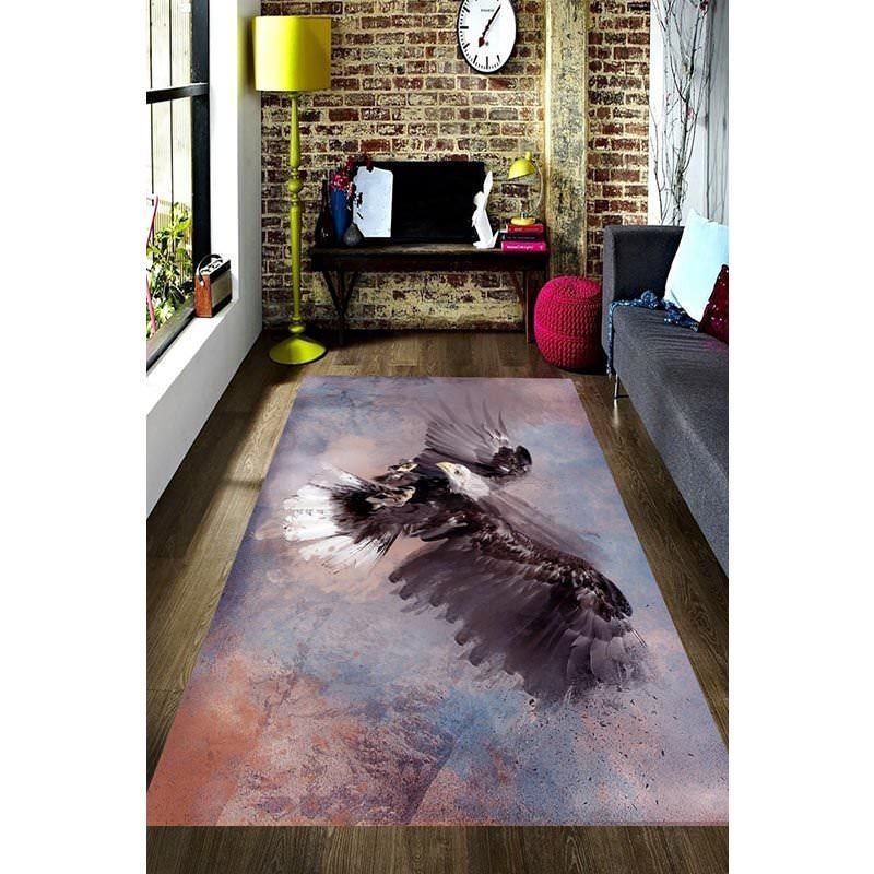Painting Pastel Colors Eagle Study Digital Printed Carpet Painting Pastel Colors Eagle Study Digital Printed Carpet