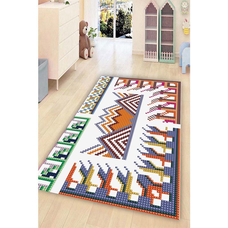 Pixel Stones Digital Printed Carpet