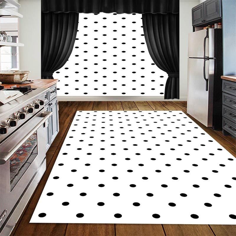 Polka Dot Pattern Digital Printed Carpet