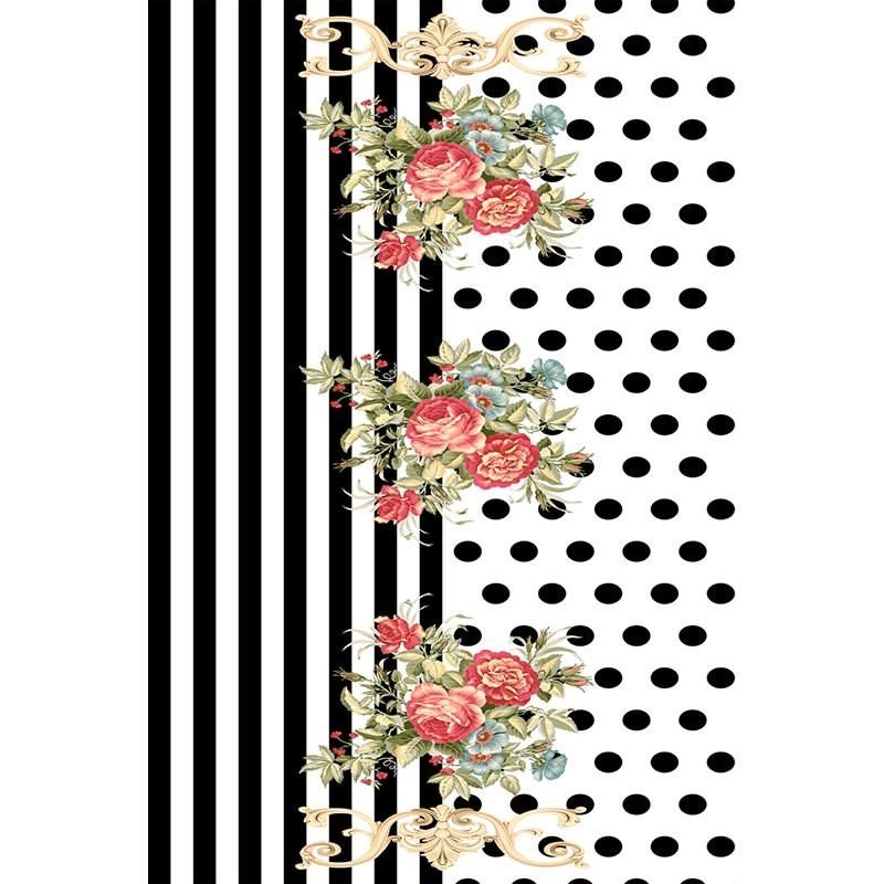 Polka Dot and Plain Patterned Digital Printed Carpet Polka Dot and Plain Patterned Digital Printed Carpet