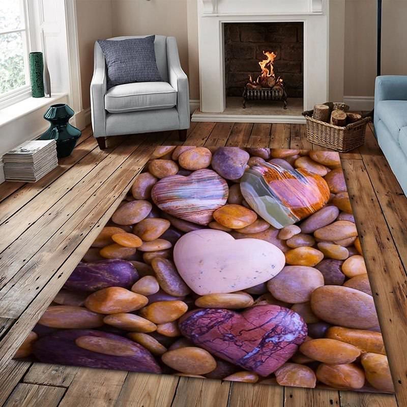 Stone Patterned Digital Printed Carpet