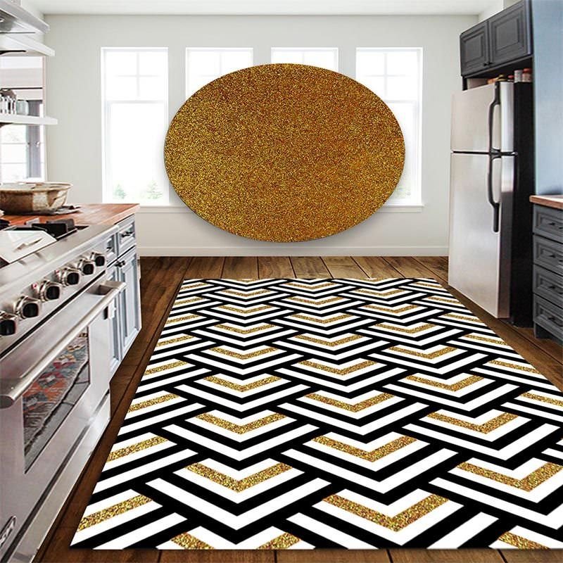 Symmetrical Cube Patterned Digital Printed Carpet